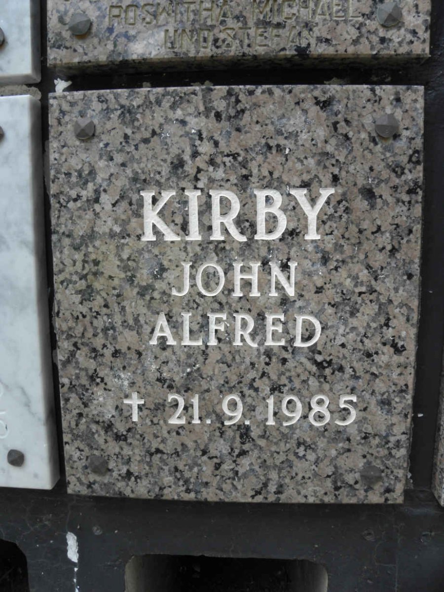 KIRBY John Alfred -1985