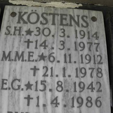 KÖSTENS S.H. 1914-1977 &amp; M.M.E. 1912-1978 :: KÖSTENS E.G. 1942-1986