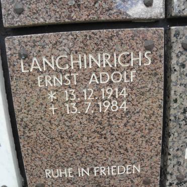 LANGHINRICHS Ernst Adolf 1914-1984