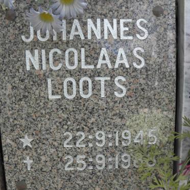 LOOTS Johannes Nicolaas 1945-1988