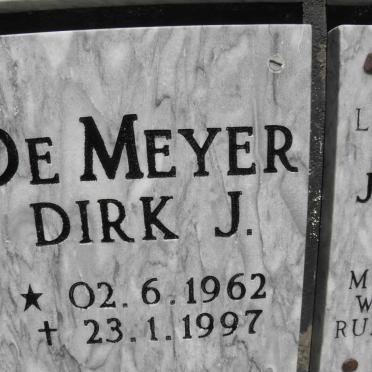 MEYER Dirk J., de 1962-1997