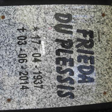 PLESSIS Frieda, du 1937-2014