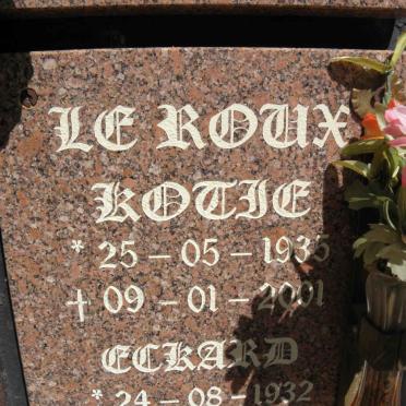 ROUX Eckard, le 1932- &amp; Kotje 1935-2001