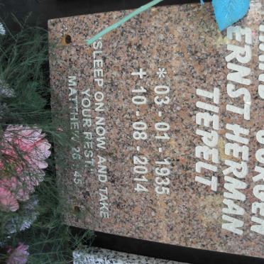 TIEPELT Hans-Jurgen Ernst Herman 1935-2014