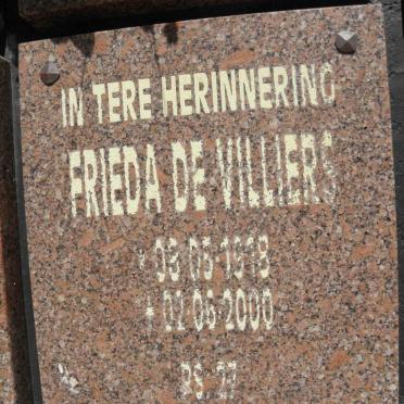 VILLIERS Frieda, de 1918-2000