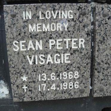 VISAGIE Sean Peter 1968-1986