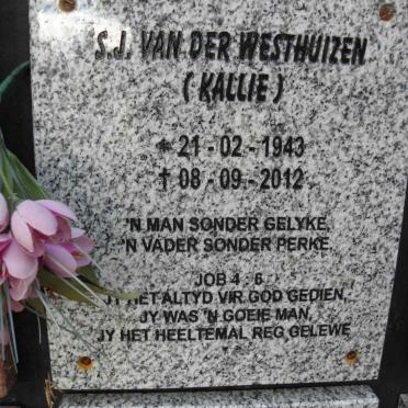 WESTHUIZEN S.L., van der 1943-2012