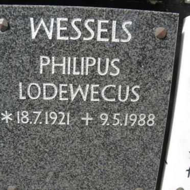 WESSELS Philipus Lodewecus 1921-1988