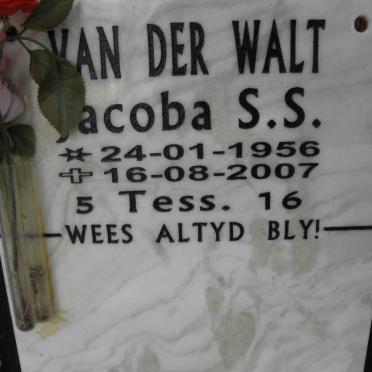 WALT Jacoba S.S., van der 1956-2007