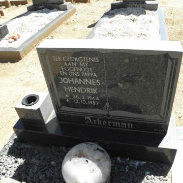 ACKERMAN Johannes Hendrik 1944-1987