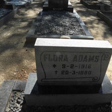 ADAMS Flora 1916-1980