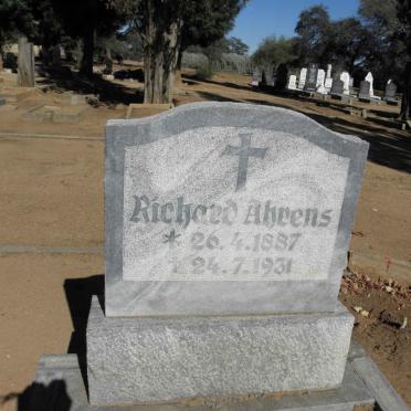 AHRENS Richard 1887-1931