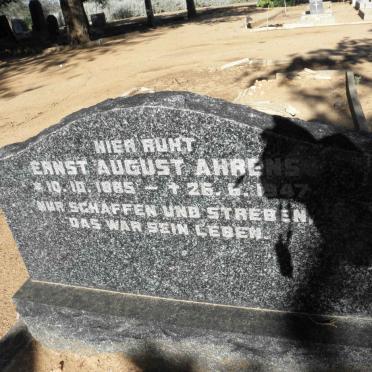 AHRENS Ernst August 1885-1947