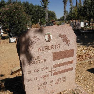 ALBERTS Gert Andries 1941-2001