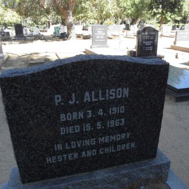 ALLISON P. J. 1910-1963