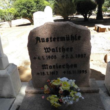 AUSTERMÜHLE Walther 1908-1987 &amp; Mariechen 1912-1995