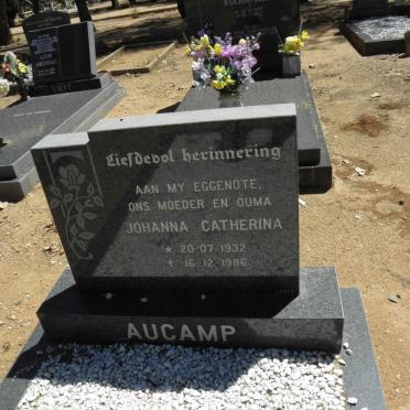 AUCAMP Johanna Catherina 1932-1986