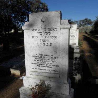 BARRY Brunhilde Cecile -1987