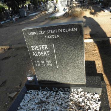 BARRÉ Dieter Albert, la 1947-1999