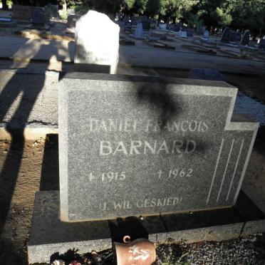 BARNARD Daniel Francois 1915-1962