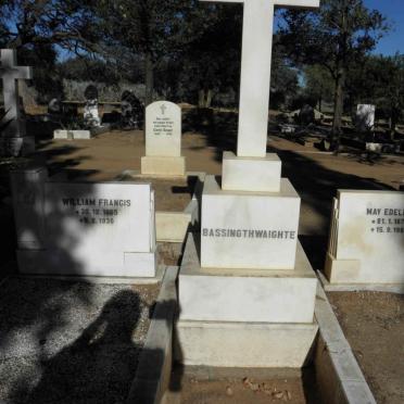 BASSINGTHWAIGHTE William Francis 1865-1936 &amp; May Edeline 1877-1966