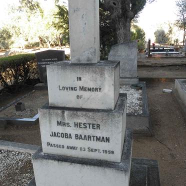 BAARTMAN Hester Jacoba -1959