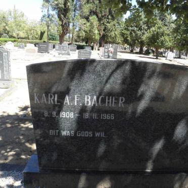 BACHER Karl A.F. 1908-1966