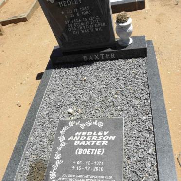 BAXTER Kevin Hedley 1945-1985 :: BAXTER Hedley Anderson 1971-2010