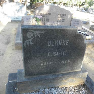 BEHNKE Elisabeth 1904-1967