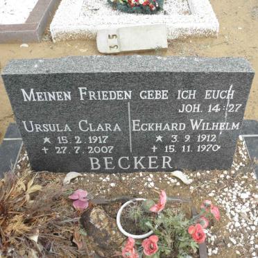 BECKER Eckhard Wilhelm 1912-1970 &amp; Ursula Clara 1917-2007
