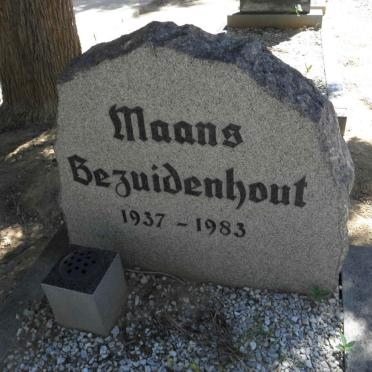 BEZUIDENHOUT Maans 1937-1983