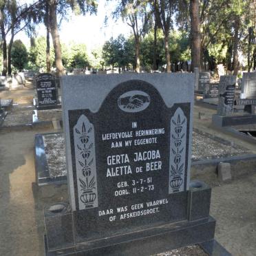 BEER Gerta Jacoba Aletta, de 1951-1973