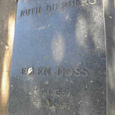 BIERBERG Ruth :: DOSS Ellen 1889-1975