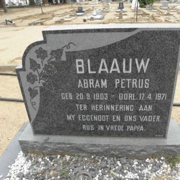 BLAAUW Abram Petrus 1903-1971