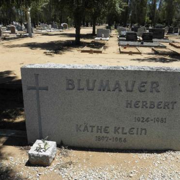 BLUMAUER Herbert 1924-1981 :: KLEIN Käthe 1897-1984