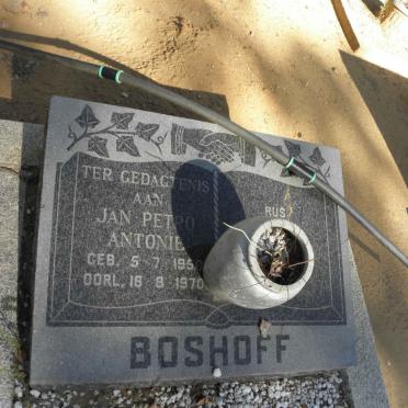 BOSHOFF Jan Petro Antonie 1950-1970