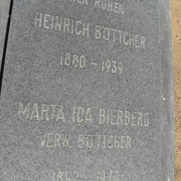 BÖTTCHER Heinrich 1880-1939 :: BIERBERG Maria Ida voorheen BÖTTCHER 1892-1974