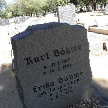 BÖHME Kurt 1917-1984 &amp; Erika JASPERSEN 1920-2010