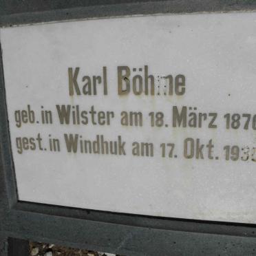 BÖHME Karl 1876-1930