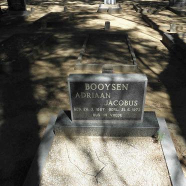 BOOYSEN Adriaan Jacobus 1887-1973