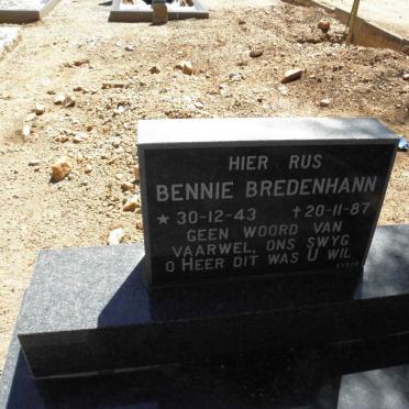 BREDENHANN Bennie 1943-1987