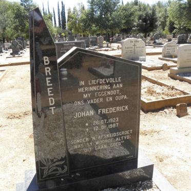 BREEDT Johan Frederick 1923-1987