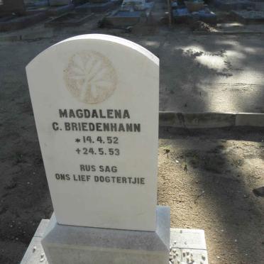 BRIEDENHANN Magdalena C. 1952-1953
