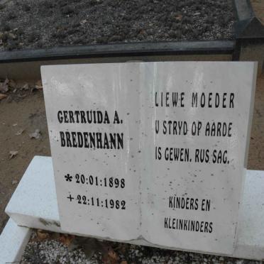 BREDENHANN Gertruida A. 1898-1982