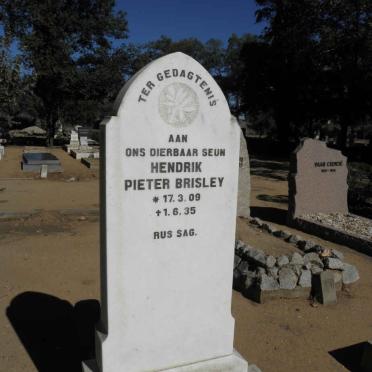 BRISLEY Hendrik Pieter 1909-1935