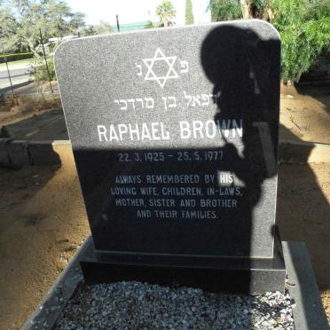 BROWN Raphael 1925-1977