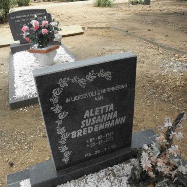 BREDENHANN Aletta Susanna 1925-2008