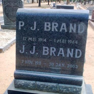 BRAND P.J. 1914-1964 : BRAND J.J. 1911-2003