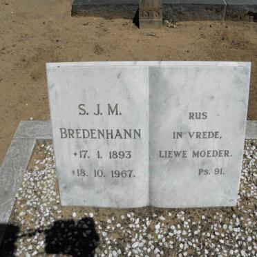 BREDENHANN S.J.M. 1893-1967