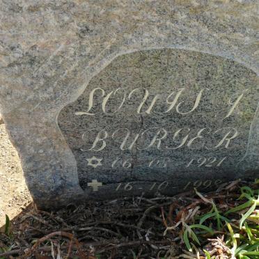 BURGER Louis J. 1921-1998